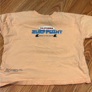 Zara California Surf Point Peach Kids Graphic Tee